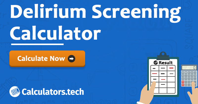 4AT Score - 4A's Test Calculator for Delirium Screening